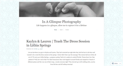 Desktop Screenshot of inaglimpsephotographyblog.com